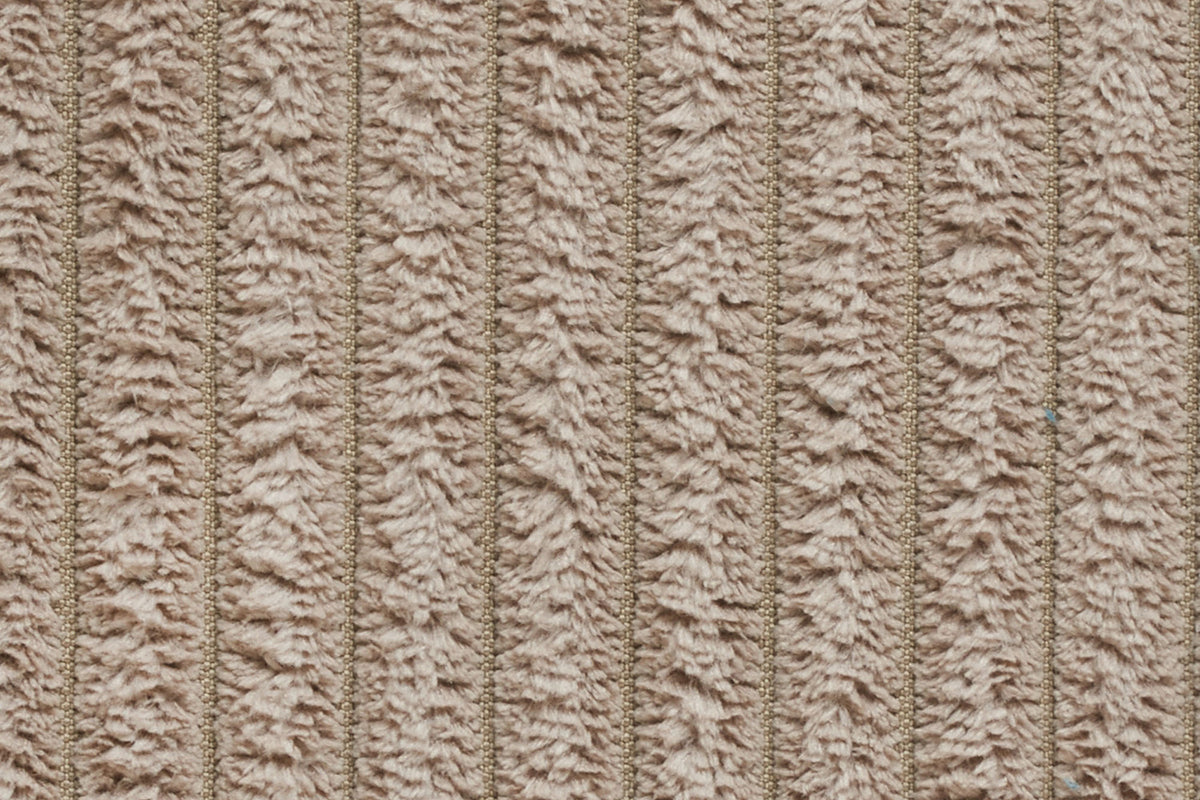 B-Ware KAWOLA Big Hocker MADELINE Polsterhocker Cord taupe