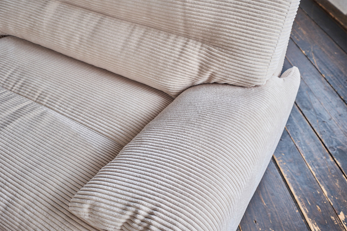 B-Ware KAWOLA Sofa CINE XXL-Sofa 3-Sitzer Cord braun