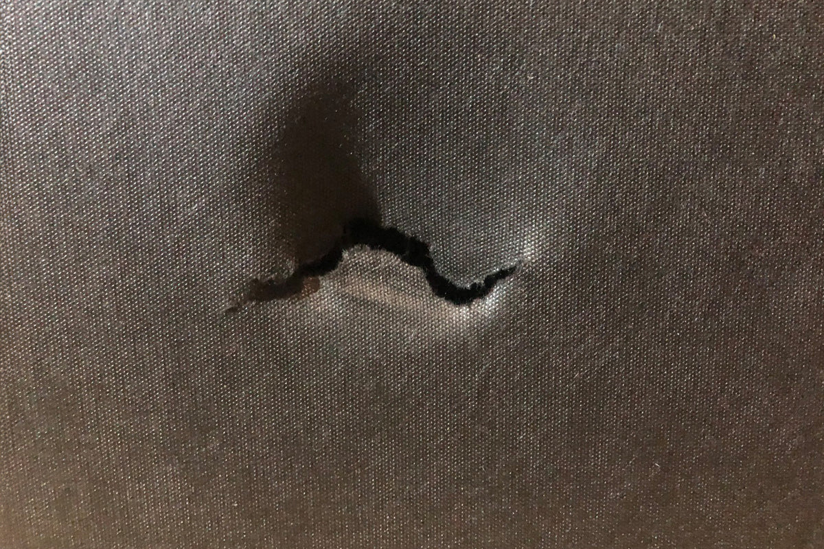 B-Ware KAWOLA Sofa MADELINE Ecksofa Cord steingrau Recamiere rechts