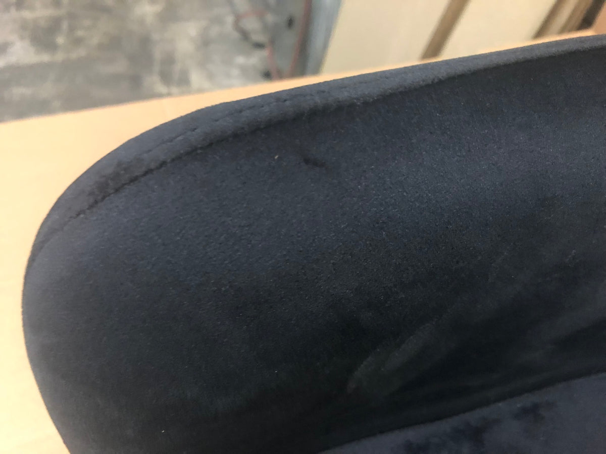 B-Ware KAWOLA Stuhl SALLY Esszimmerstuhl Velvet silber Fuß schwarz