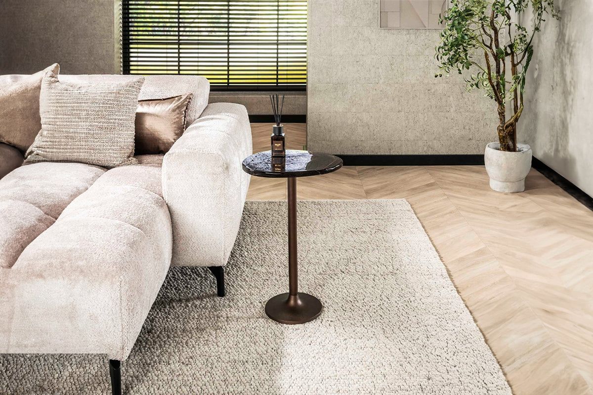 KAWOLA Beistelltisch DARI XL Glas kupfer