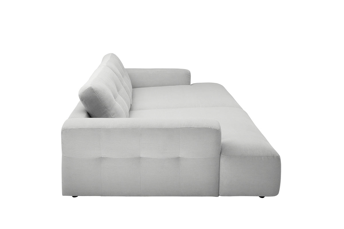 KAWOLA Big Sofa MIKA Feincord silber