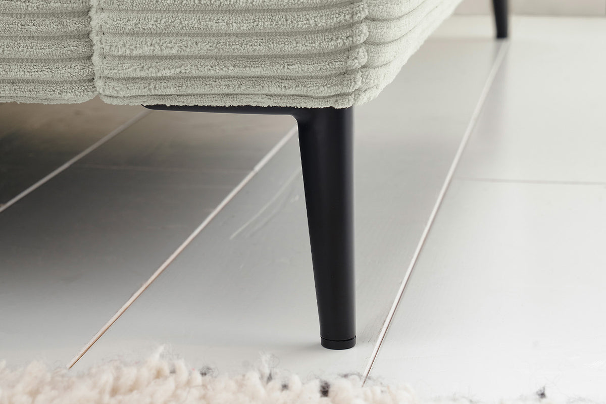 KAWOLA Ecksofa CARA Sofa Cord steingrau