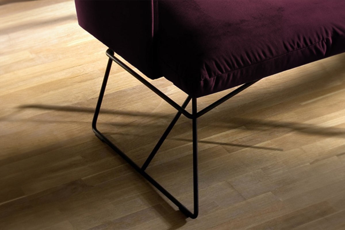 KAWOLA Esszimmerbank CHARME Velvet purple