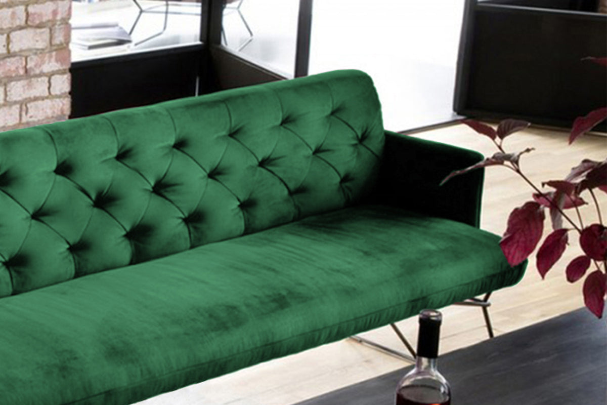 KAWOLA Esszimmerbank CHARME Velvet smaragd