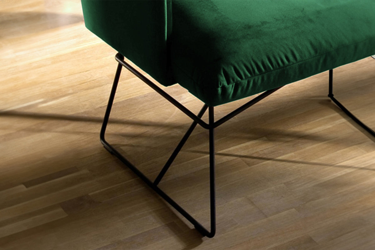 KAWOLA Esszimmerbank CHARME Velvet smaragd