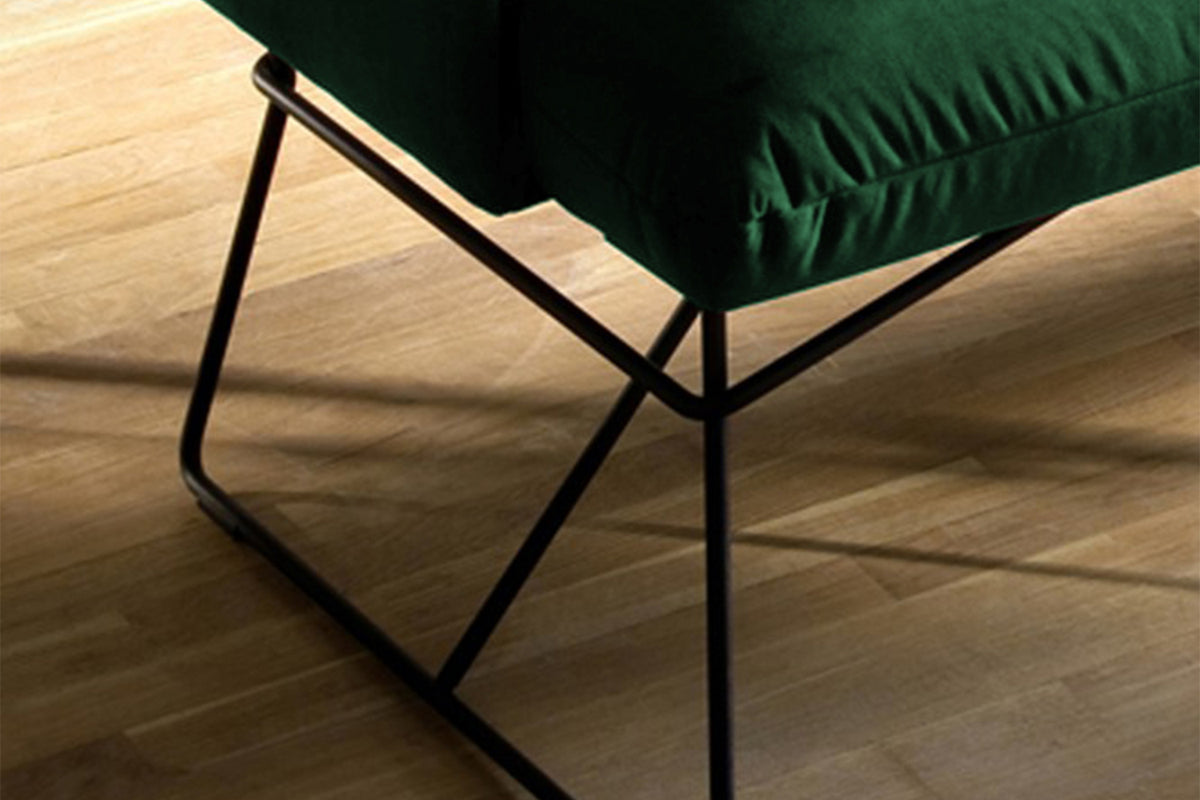 KAWOLA Esszimmerbank CHARME Velvet smaragd