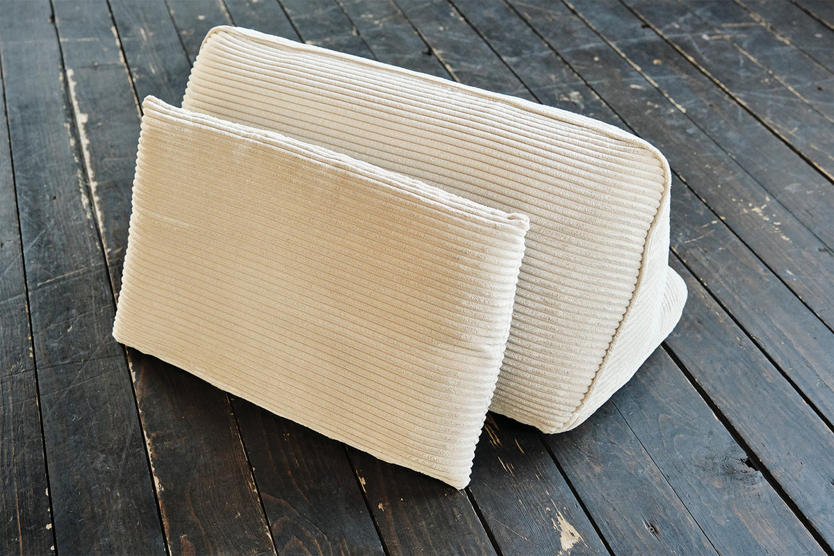 KAWOLA Modulsofa WIOLO SOFT 5 Module 5 Rückenkissen Cord cremeweiß