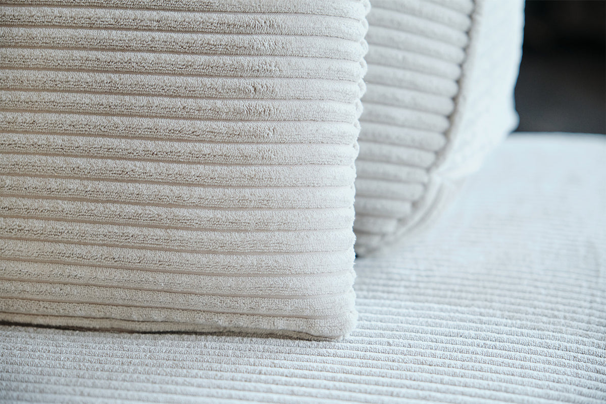 KAWOLA Modulsofa WIOLO SOFT 5 Module 5 Rückenkissen Cord hellgrau