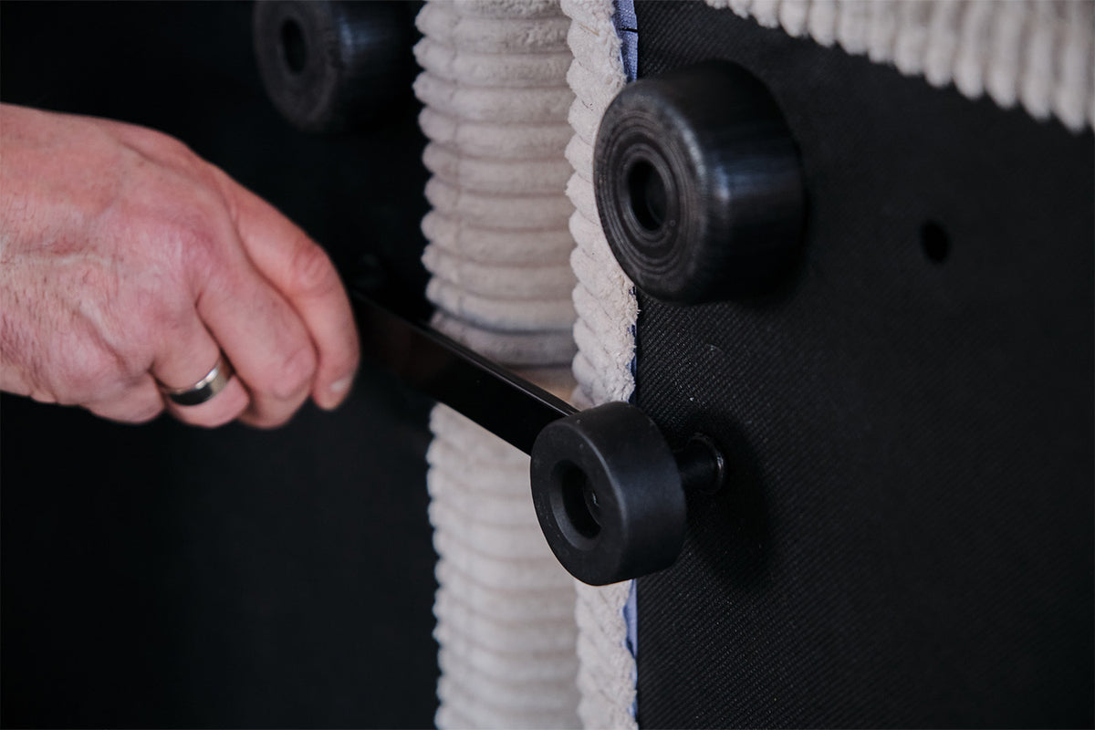 KAWOLA Modulsofa WIOLO SOFT 5 Module 5 Rückenkissen Cord hellgrau