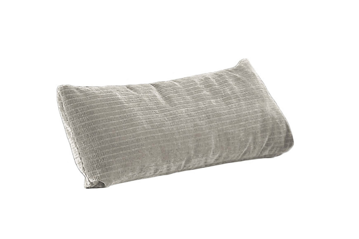 KAWOLA Nierenkissen SEPHI groß Cord Vintage silber