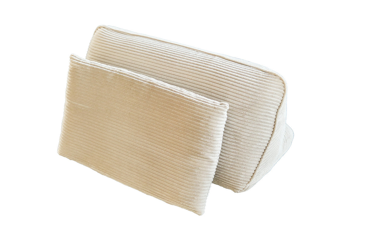 KAWOLA Rückenkissen WIOLO SOFT Cord cremeweiß