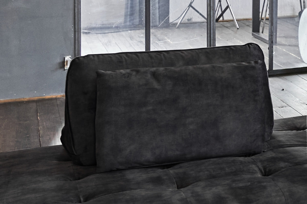 KAWOLA Rückenkissen WIOLO velvet anthrazit