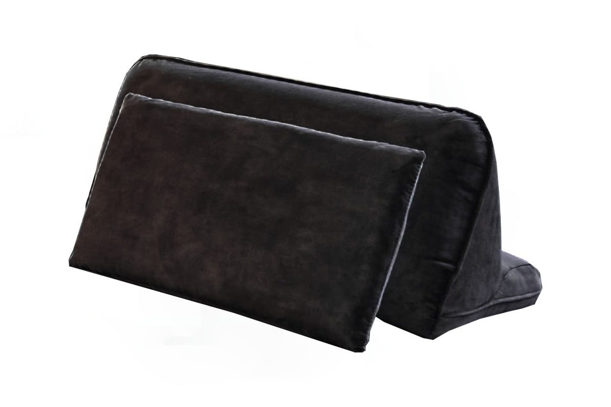 KAWOLA Rückenkissen WIOLO velvet anthrazit