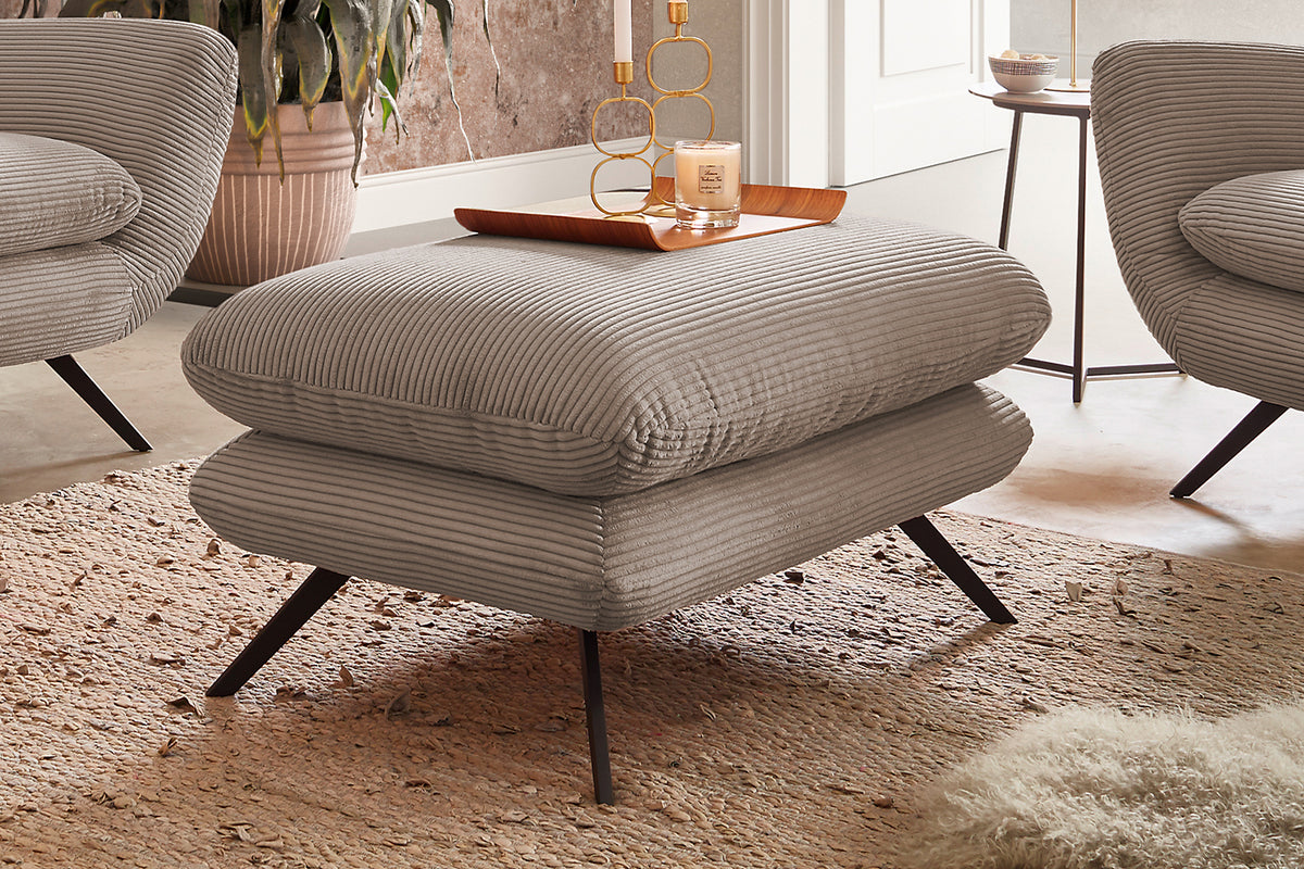 KAWOLA Sessel CHARME Hochlehnsessel Cord taupe