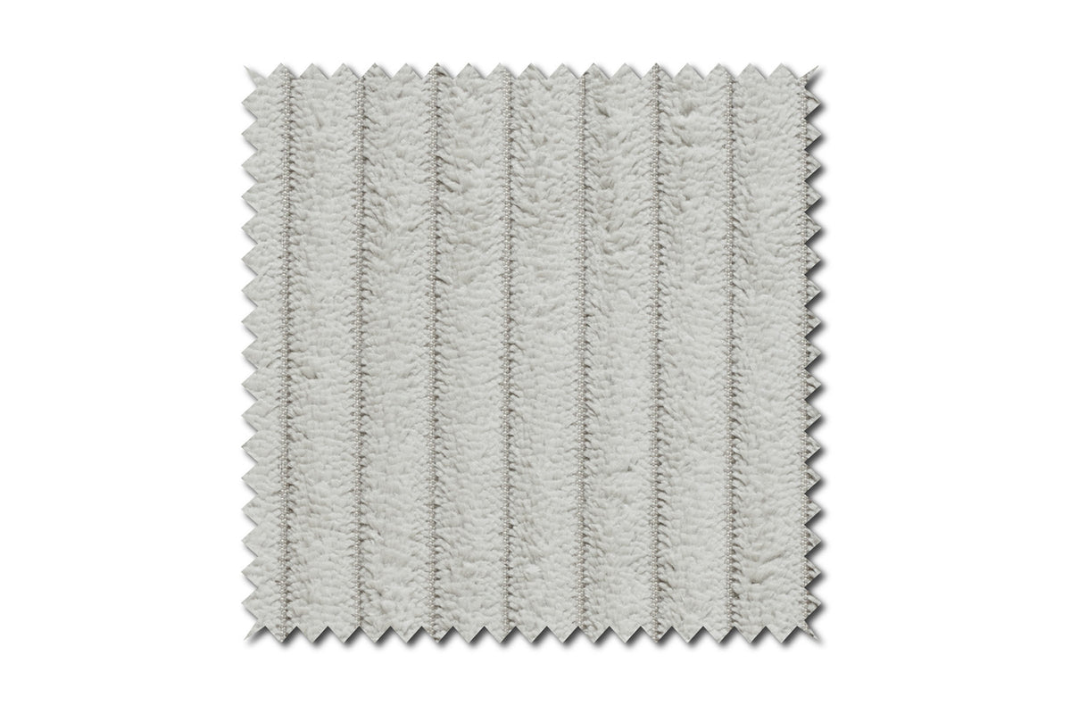 KAWOLA Sitzgruppe CHARME Sofa Sessel Hockerbank Cord hellgrau