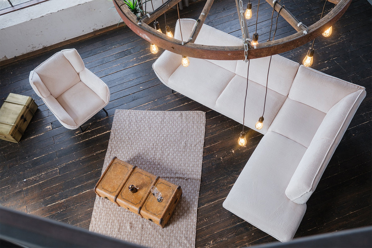 KAWOLA Sofa CALLA Ecksofa Cord cremeweiß Recamiere rechts