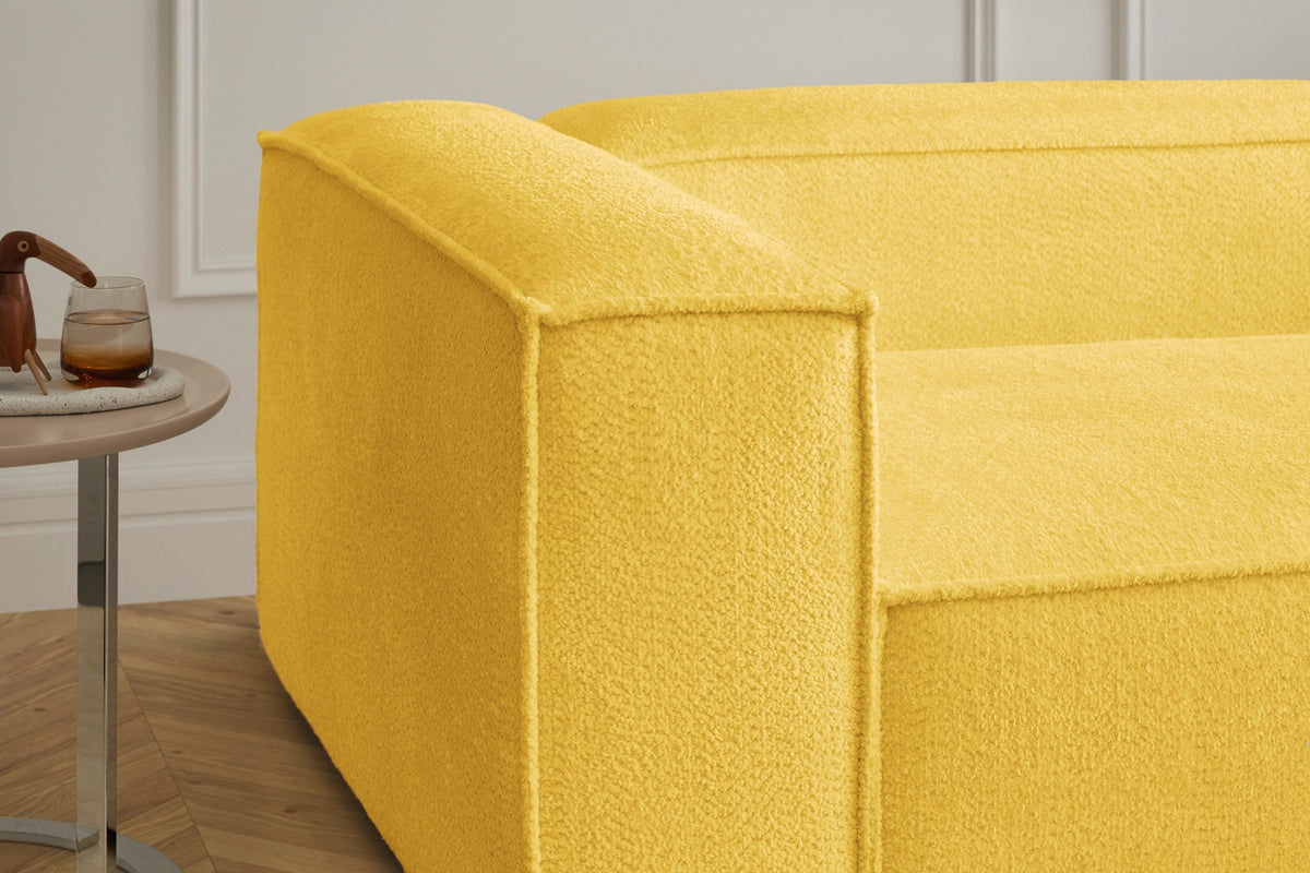 KAWOLA Sofa CARMO Ecksofa Stoff gelb
