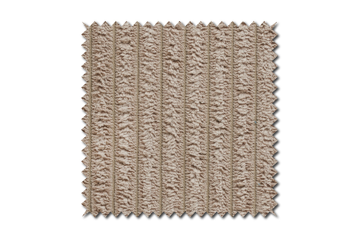 KAWOLA Sofa CELESTE 4-Sitzer mit Hocker Cord taupe