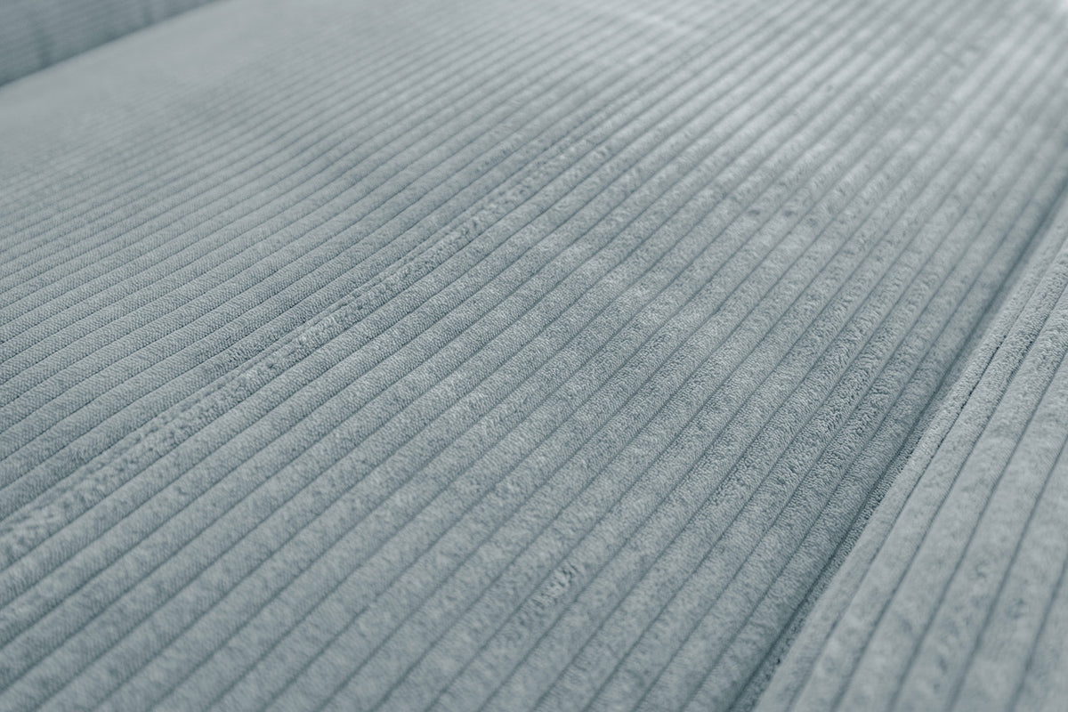 KAWOLA Sofa LAISKA Ecksofa Cord hellblau