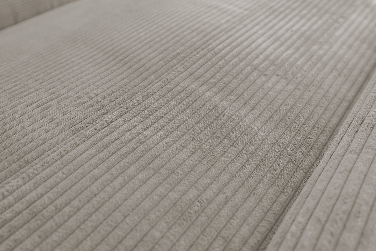 KAWOLA Sofa LAISKA Ecksofa Relaxfunktion teilmotorisch Cord steingrau