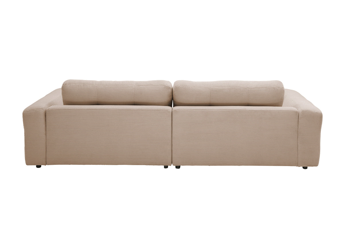 KAWOLA Sofa MIKA Ecksofa Cord taupe