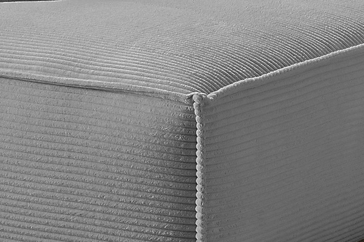 KAWOLA Sofa SAMU Ecksofa Cord grau