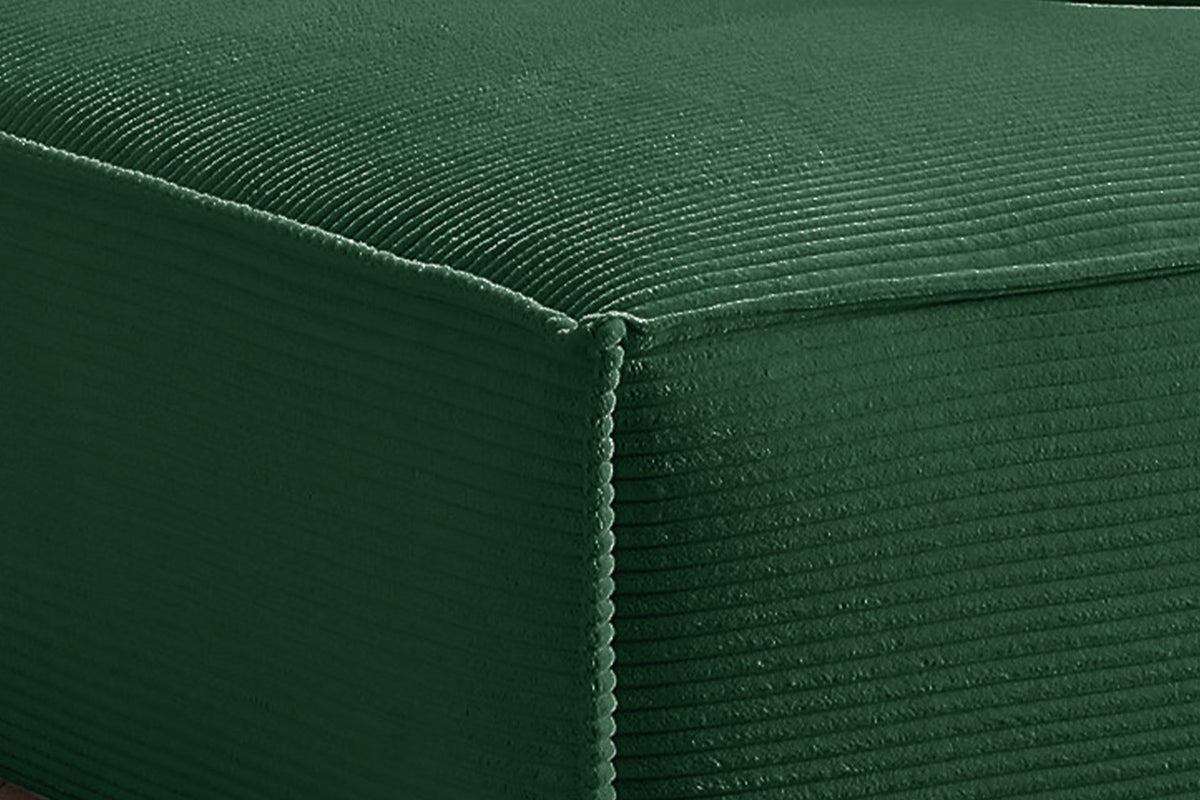 KAWOLA Sofa SAMU Ecksofa Cord smaragd