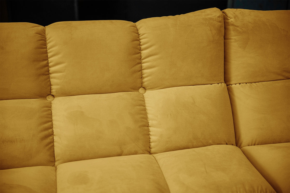 KAWOLA Sofa VIVIEN Ecksofa Velvet curry