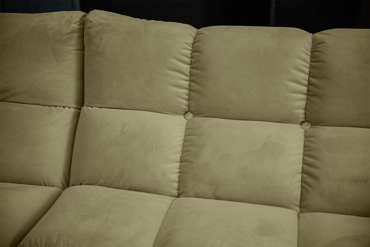 KAWOLA Sofa VIVIEN Ecksofa Velvet oliv