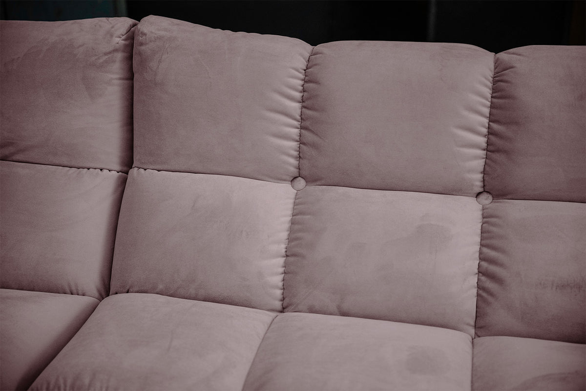 KAWOLA Sofa VIVIEN Ecksofa Velvet roségrau