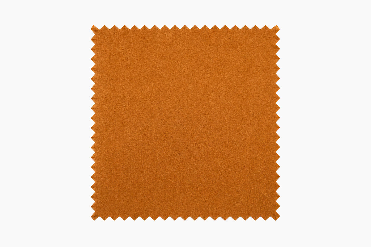KAWOLA Stoffmuster Velvet orange