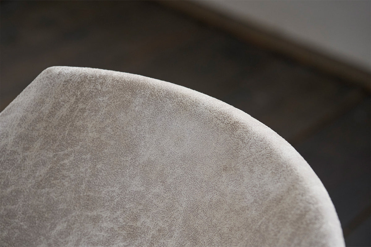 KAWOLA Stuhl "ZAJA Square" Esszimmerstuhl Microfaser creme