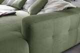 B-Ware KAWOLA Big Sofa MIKA Feincord olivgrün