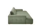 B-Ware KAWOLA Big Sofa MIKA Feincord olivgrün