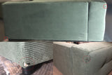 B-Ware KAWOLA Big Sofa MIKA Feincord olivgrün