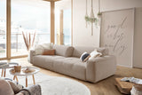 B-Ware KAWOLA Big Sofa PALACE 3-Sitzer mit Sitztiefenverstellung Cord taupe