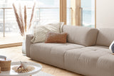 B-Ware KAWOLA Big Sofa PALACE 3-Sitzer mit Sitztiefenverstellung Cord taupe