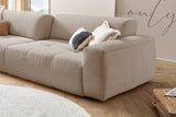 B-Ware KAWOLA Big Sofa PALACE 3-Sitzer mit Sitztiefenverstellung Cord taupe