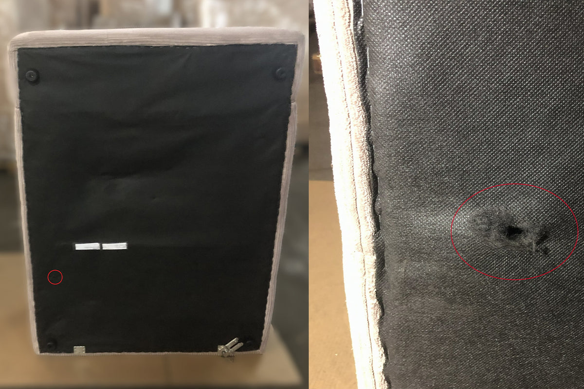B-Ware KAWOLA Big Sofa PALACE 3-Sitzer mit Sitztiefenverstellung Cord taupe