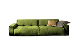 B-Ware KAWOLA Big Sofa PALACE 3-Sitzer mit Sitztiefenverstellung Velvet green