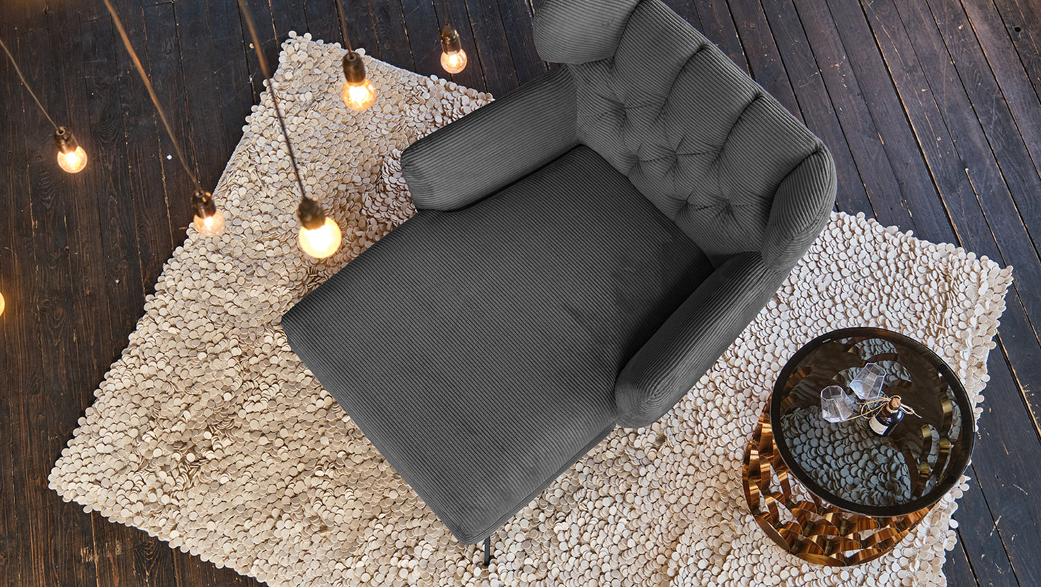 B-Ware KAWOLA CHARME Longseat Cord grau