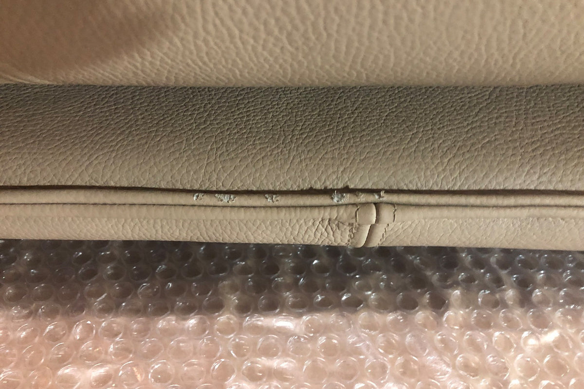 B-Ware KAWOLA Ecksofa JACK Leder beige Recamiere links