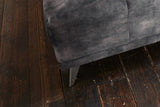 B-Ware KAWOLA Hocker WIOLO velvet anthrazit