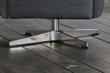 B-Ware KAWOLA Sessel ALINE Drehsessel Sessel Leder schwarz (B/H/T)