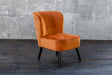 B-Ware KAWOLA Sessel MINGO Velvet orange