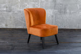 B-Ware KAWOLA Sessel MINGO Velvet orange