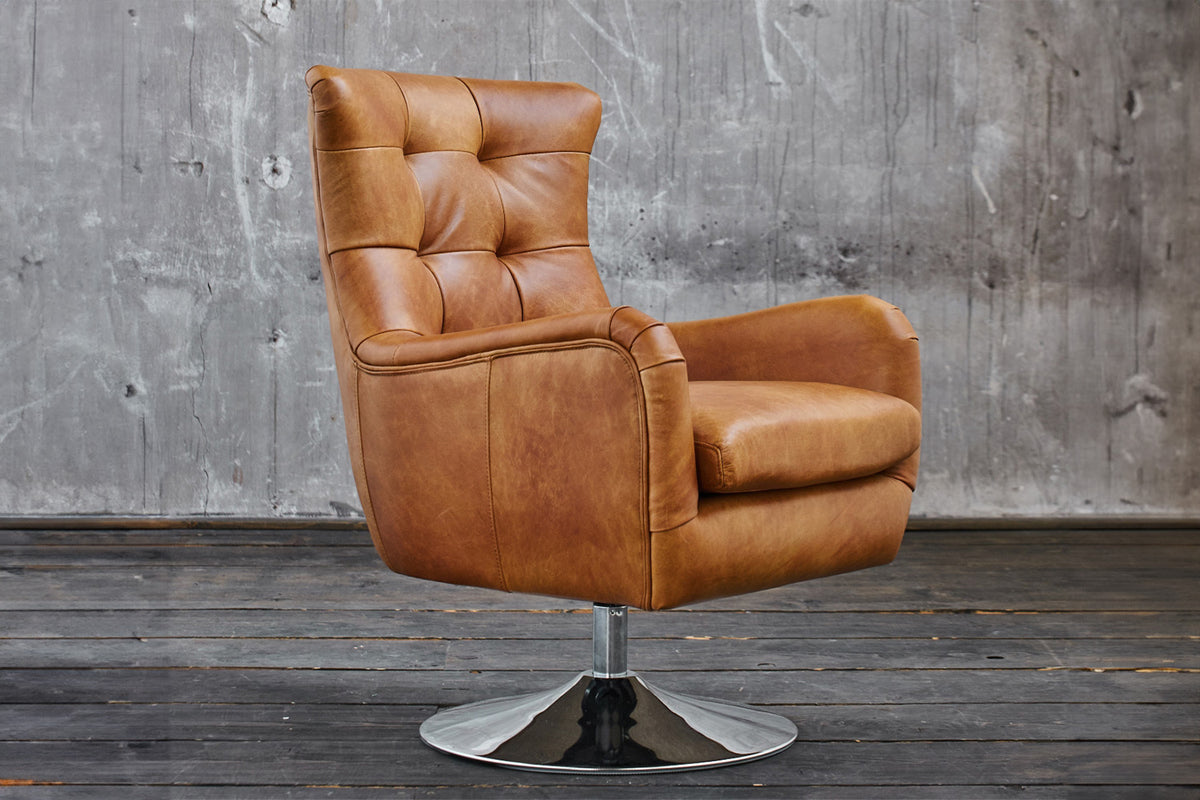 B-Ware KAWOLA Sessel Relexa Leder cognac