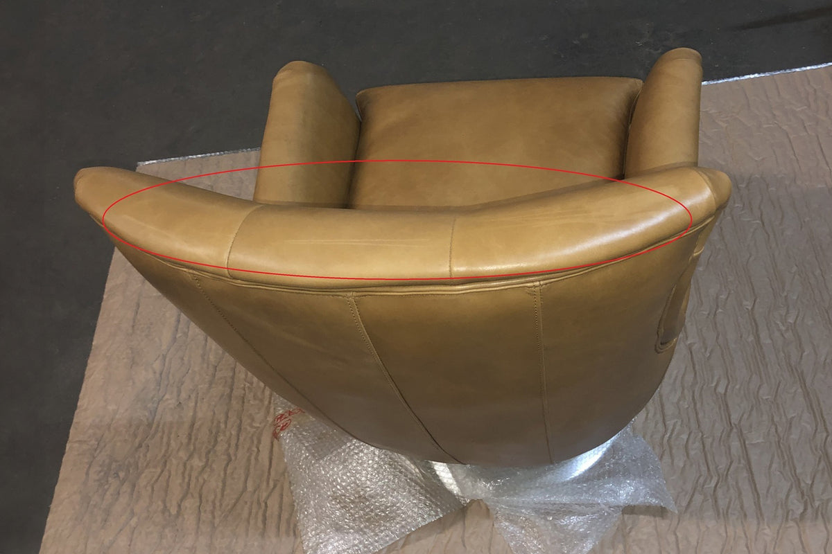 B-Ware KAWOLA Sessel Relexa Leder cognac