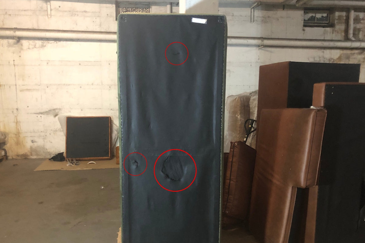 B-Ware KAWOLA Sofa CARRY, 3-Sitzer Stoff olivgrün